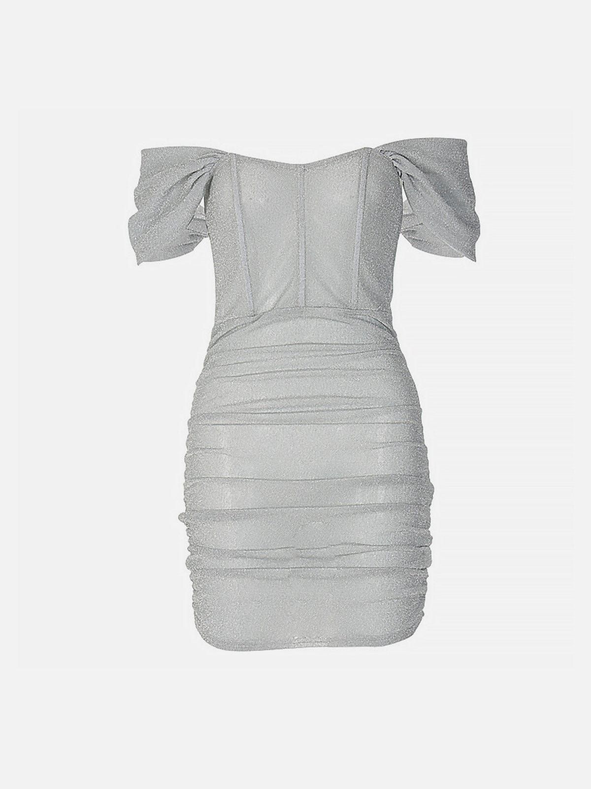 Draped Sleeve Solid Dress sold by Yugen Theory