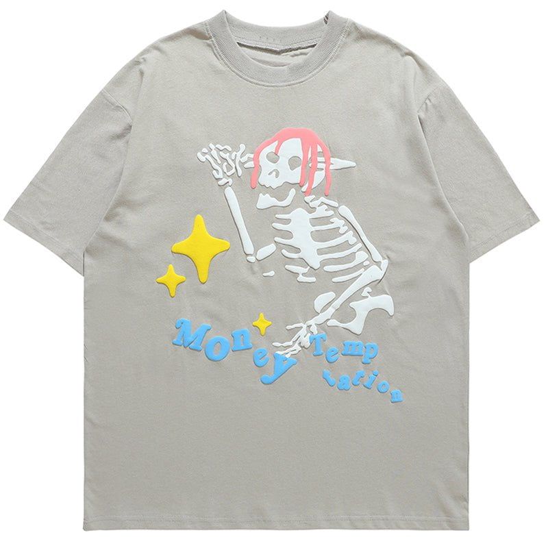 Summer T-shirt Skeleton Print sold by Yugen Theory product image thumbnail 2