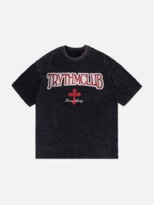 Letter Graphic Oversized T-Shirt sold by Yugen Theory