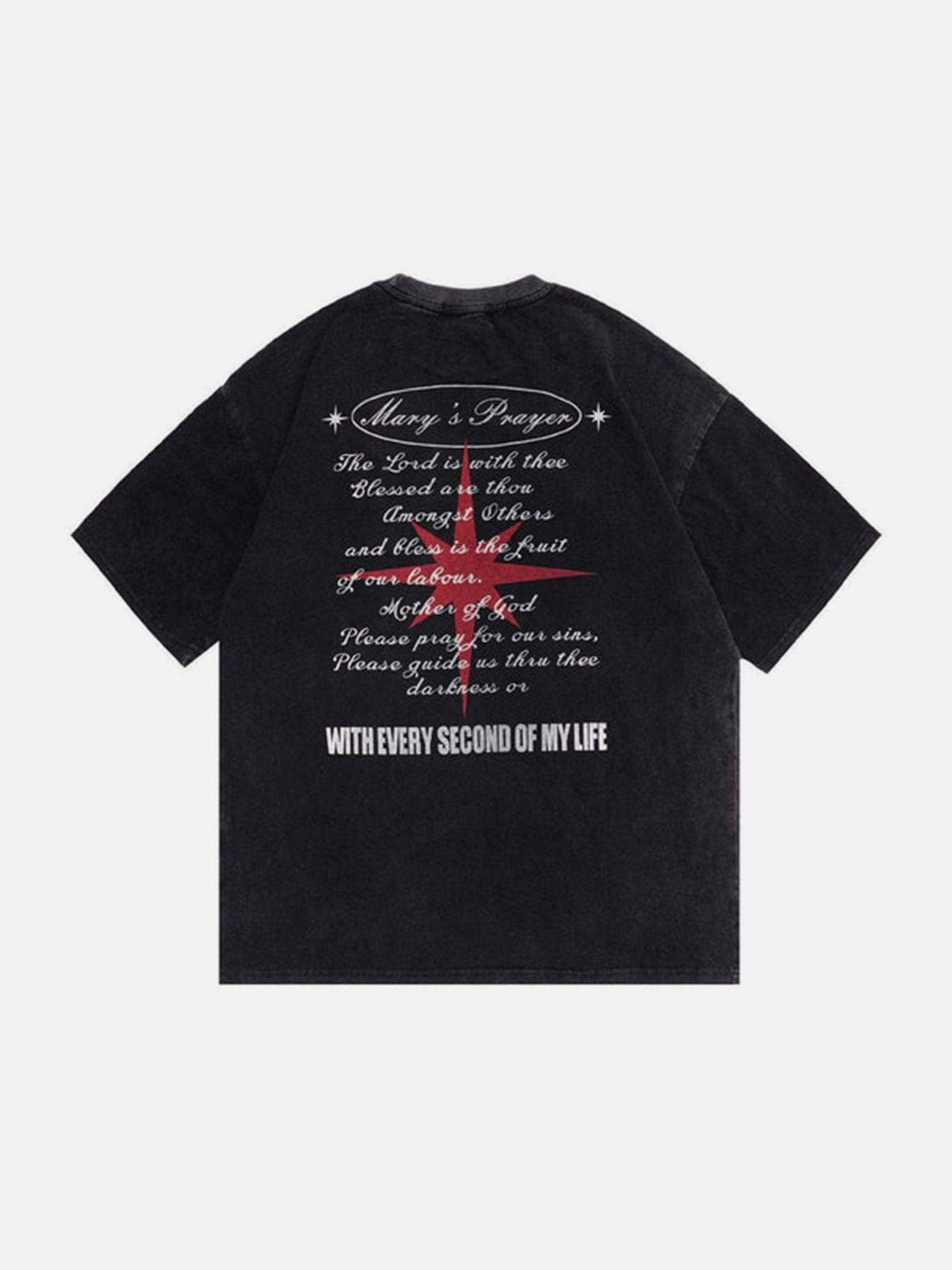 Letter Graphic Oversized T-Shirt sold by Yugen Theory product image thumbnail 4