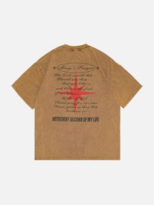 Letter Graphic Oversized T-Shirt sold by Yugen Theory