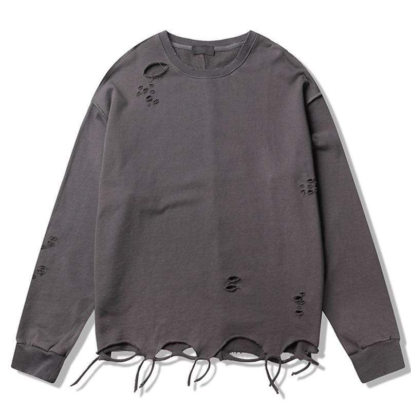 Distressed Sweatshirt sold by Yugen Theory product image thumbnail 3
