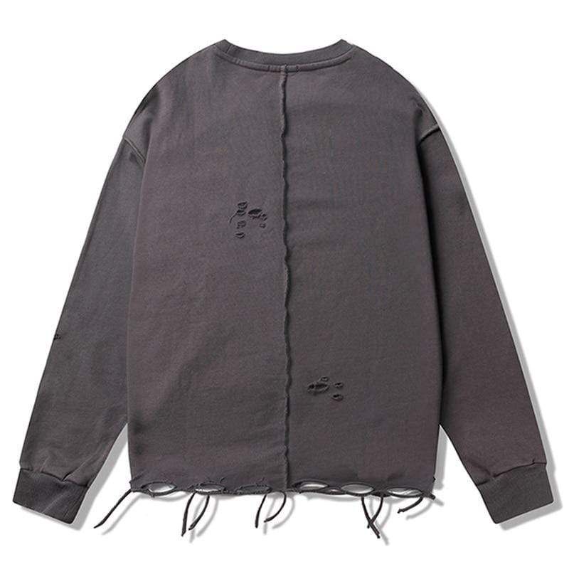 Distressed Sweatshirt sold by Yugen Theory product image thumbnail 4