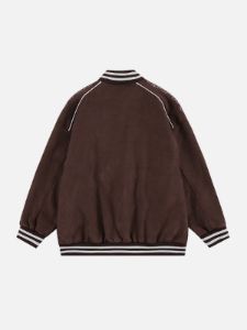 Flocked Letter Varsity Jacket sold by Yugen Theory
