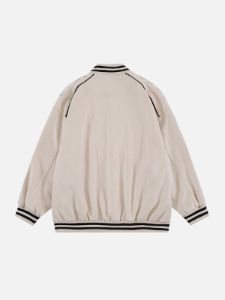 Flocked Letter Varsity Jacket sold by Yugen Theory