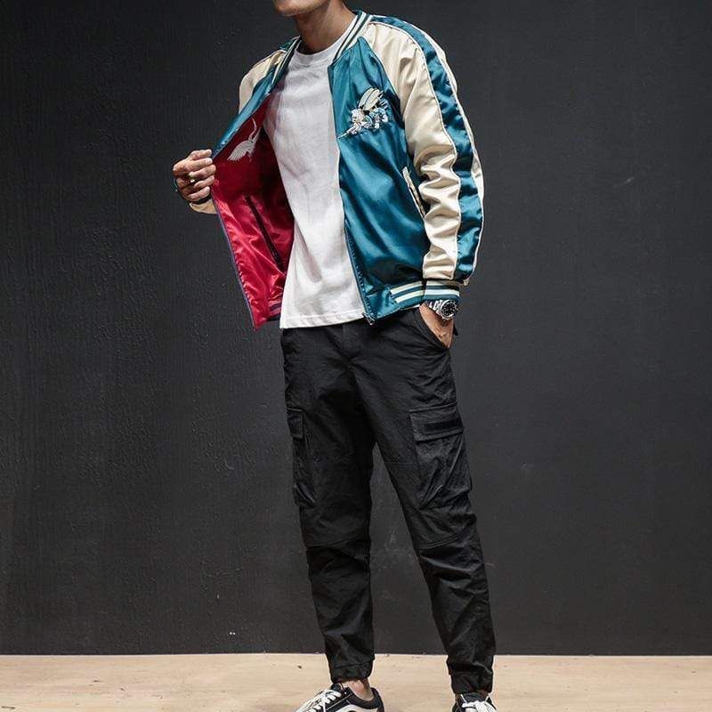 Hornet Sukajan Bomber Jacket sold by Yugen Theory product image thumbnail 3