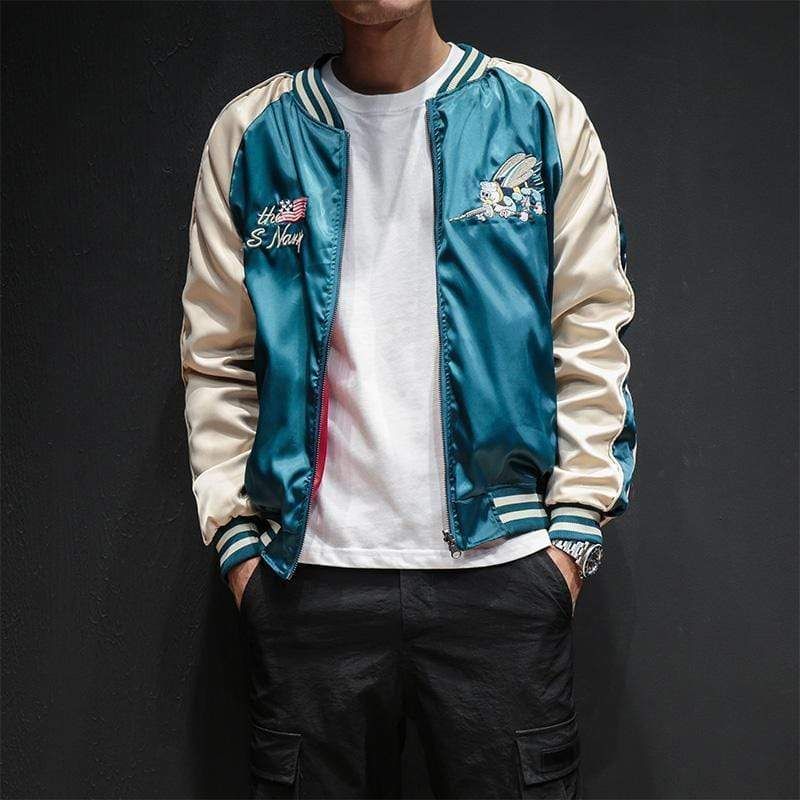 Hornet Sukajan Bomber Jacket sold by Yugen Theory product image thumbnail 2