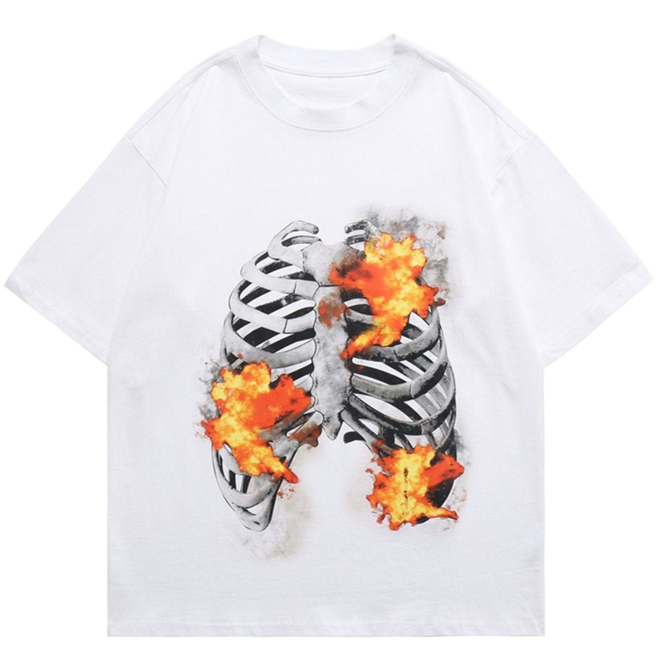 Combustion Skeleton Graphic T-Shirt sold by Yugen Theory product image thumbnail 3