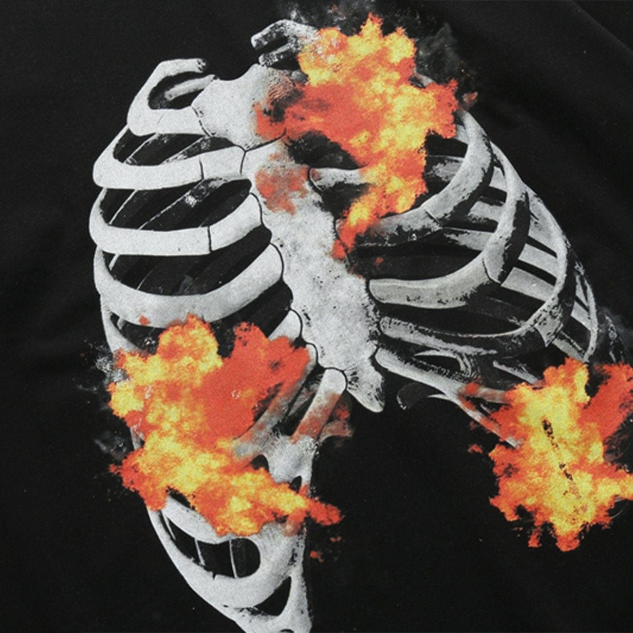 Combustion Skeleton Graphic T-Shirt sold by Yugen Theory product image thumbnail 5