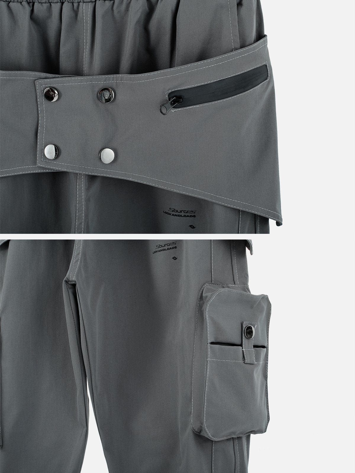 Multi Pockets Fake Two Cargo Pants sold by Yugen Theory product image thumbnail 5