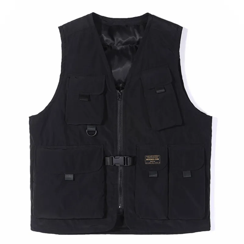 Multi-pocket Cotton Vest sold by Yugen Theory