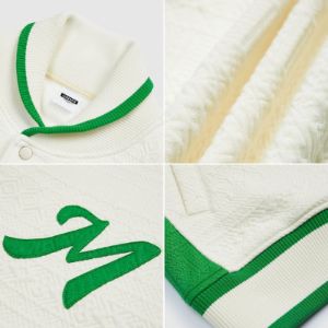 Lapel Baseball Jacket Letter sold by Yugen Theory