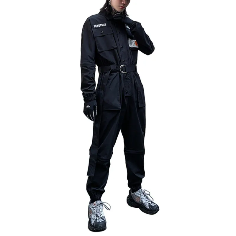 Function Removable Label Cargo Jumpsuit sold by Yugen Theory