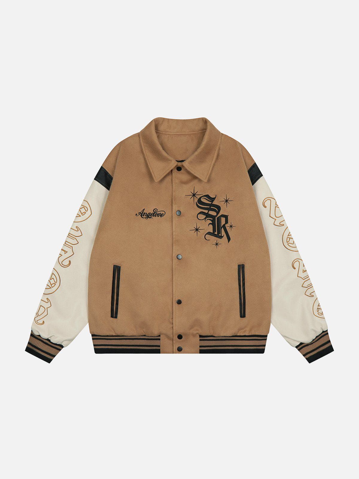Polo Collar Varsity Jacket sold by Yugen Theory