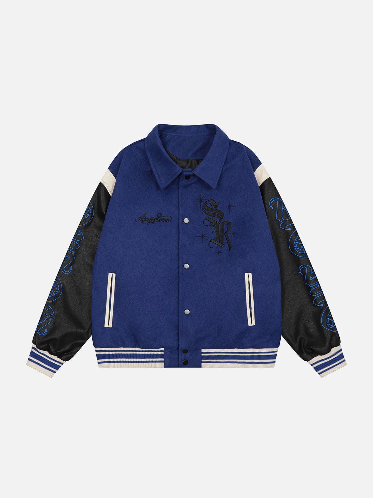 Polo Collar Varsity Jacket sold by Yugen Theory product image thumbnail 3