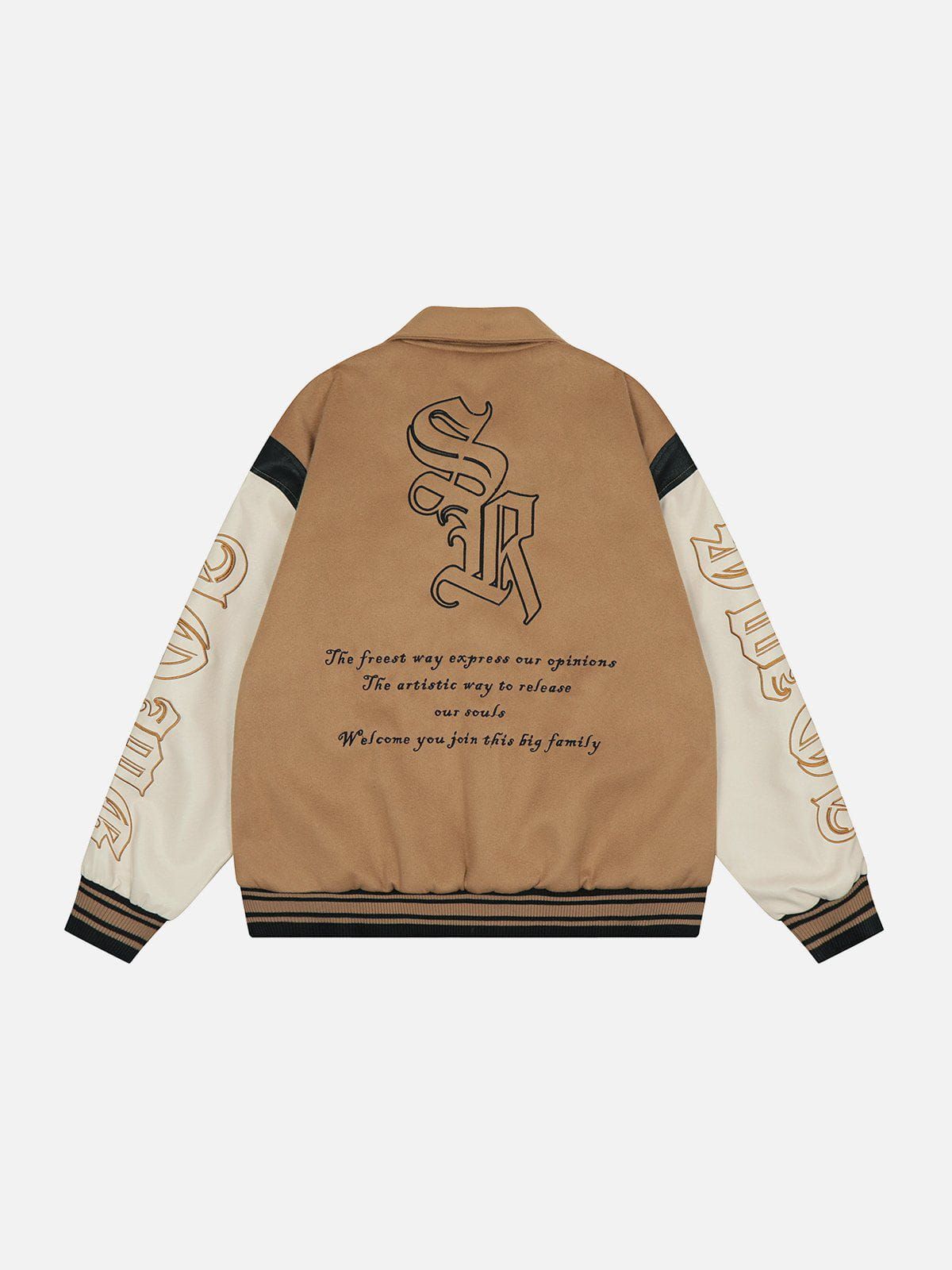 Polo Collar Varsity Jacket sold by Yugen Theory product image thumbnail 2