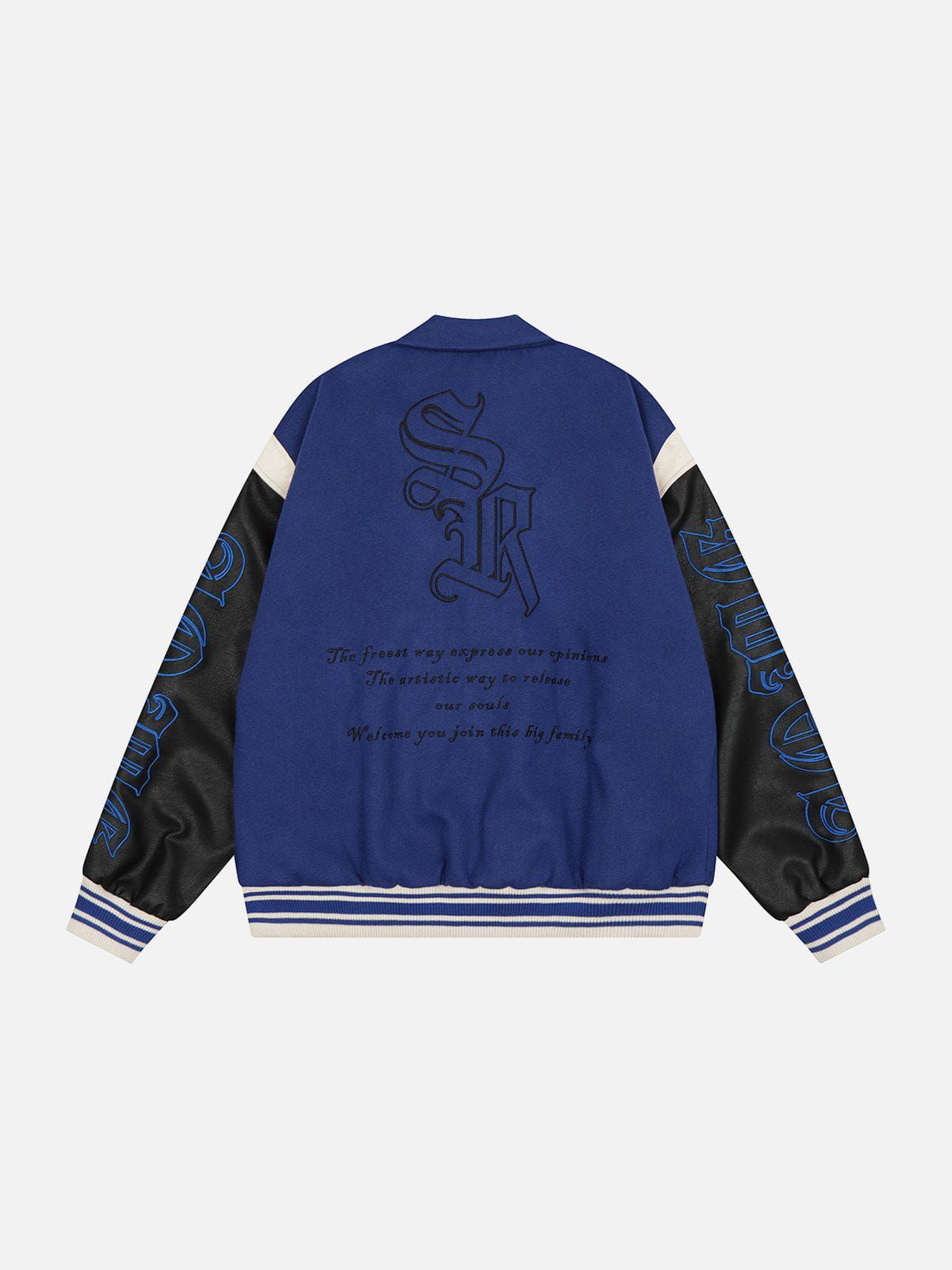 Polo Collar Varsity Jacket sold by Yugen Theory product image thumbnail 4