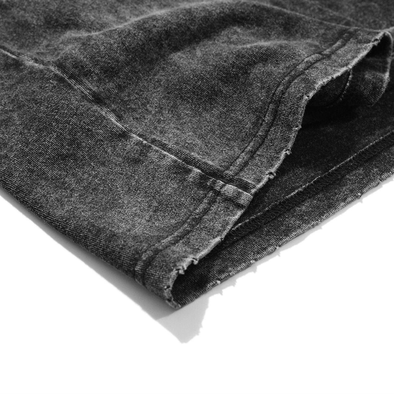 Angel Crushes The Lock Earth Cotton Washed Graphic T-Shirt sold by Yugen Theory product image thumbnail 4