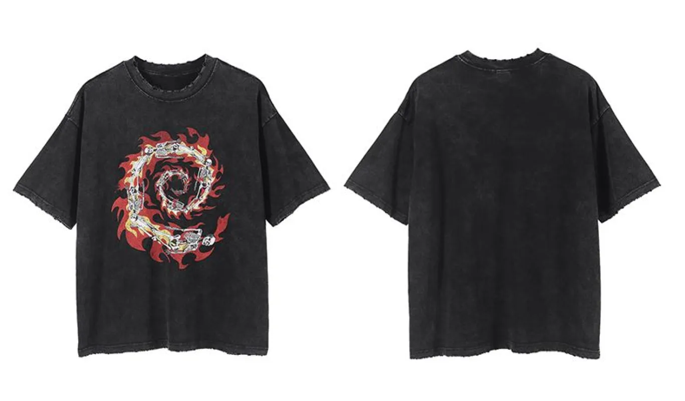Black Skull Techwear T-Shirt sold by Yugen Theory