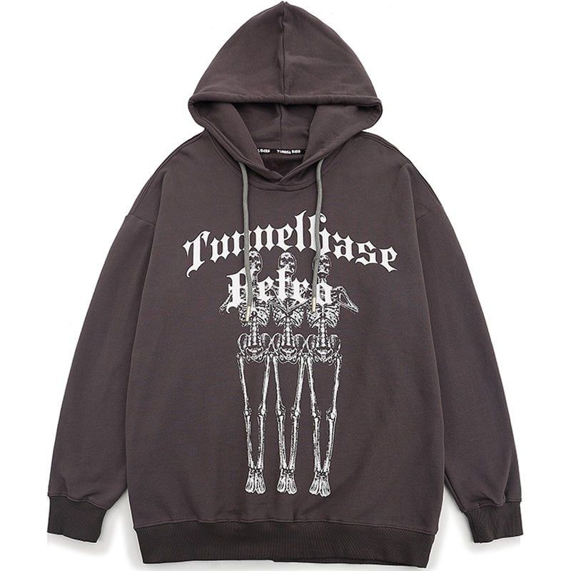 Fall Graphic Hoodie Skeleton Heart sold by Yugen Theory