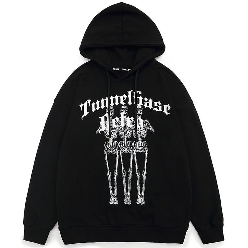 Fall Graphic Hoodie Skeleton Heart sold by Yugen Theory product image thumbnail 4