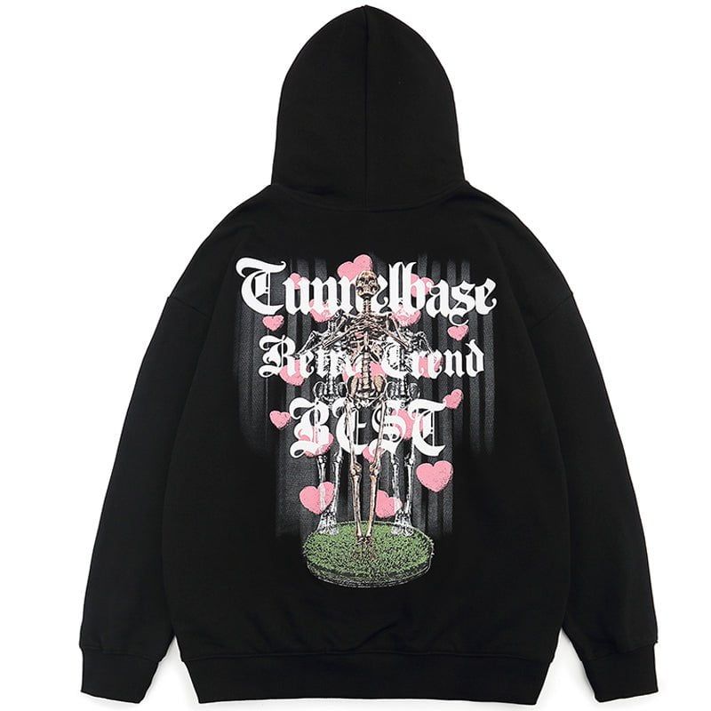 Fall Graphic Hoodie Skeleton Heart sold by Yugen Theory product image thumbnail 5