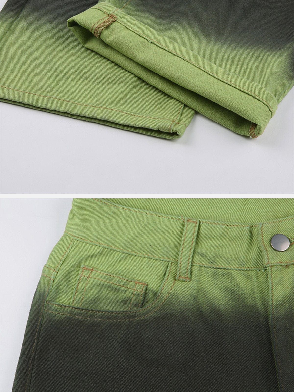 Graffiti Gradient Straight Jeans sold by Yugen Theory product image thumbnail 4