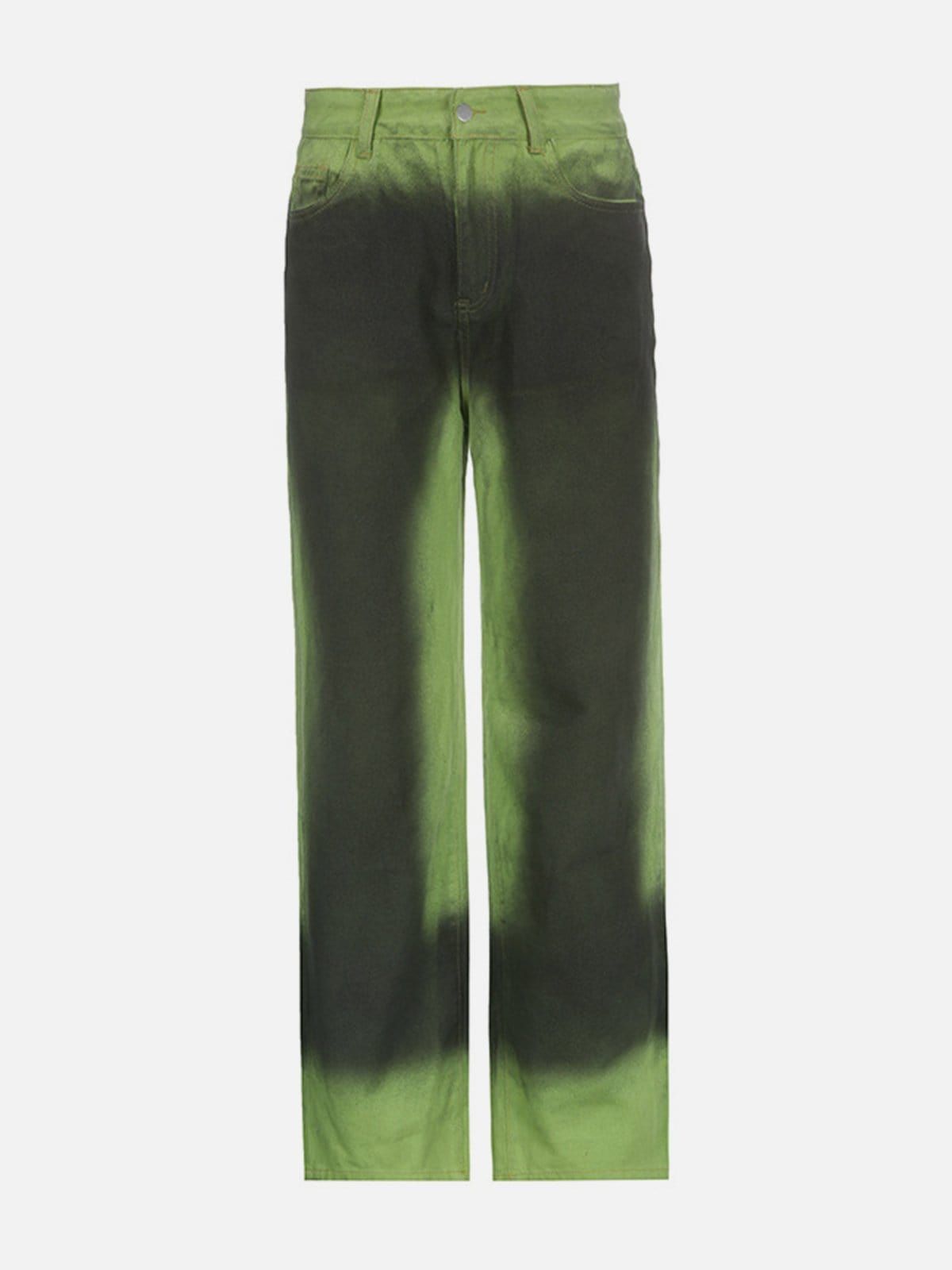 Graffiti Gradient Straight Jeans sold by Yugen Theory
