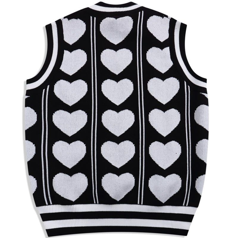 Knitted Vest Sweater Full Love sold by Yugen Theory product image thumbnail 2