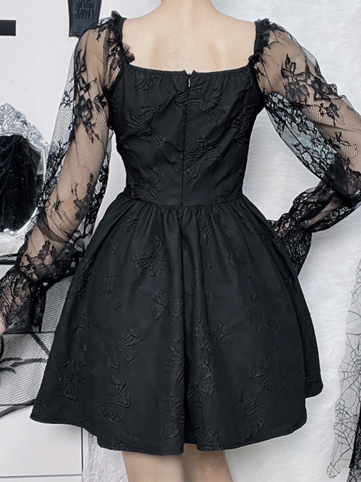 Gothic Lace Bandage Dress sold by Yugen Theory product image thumbnail 3