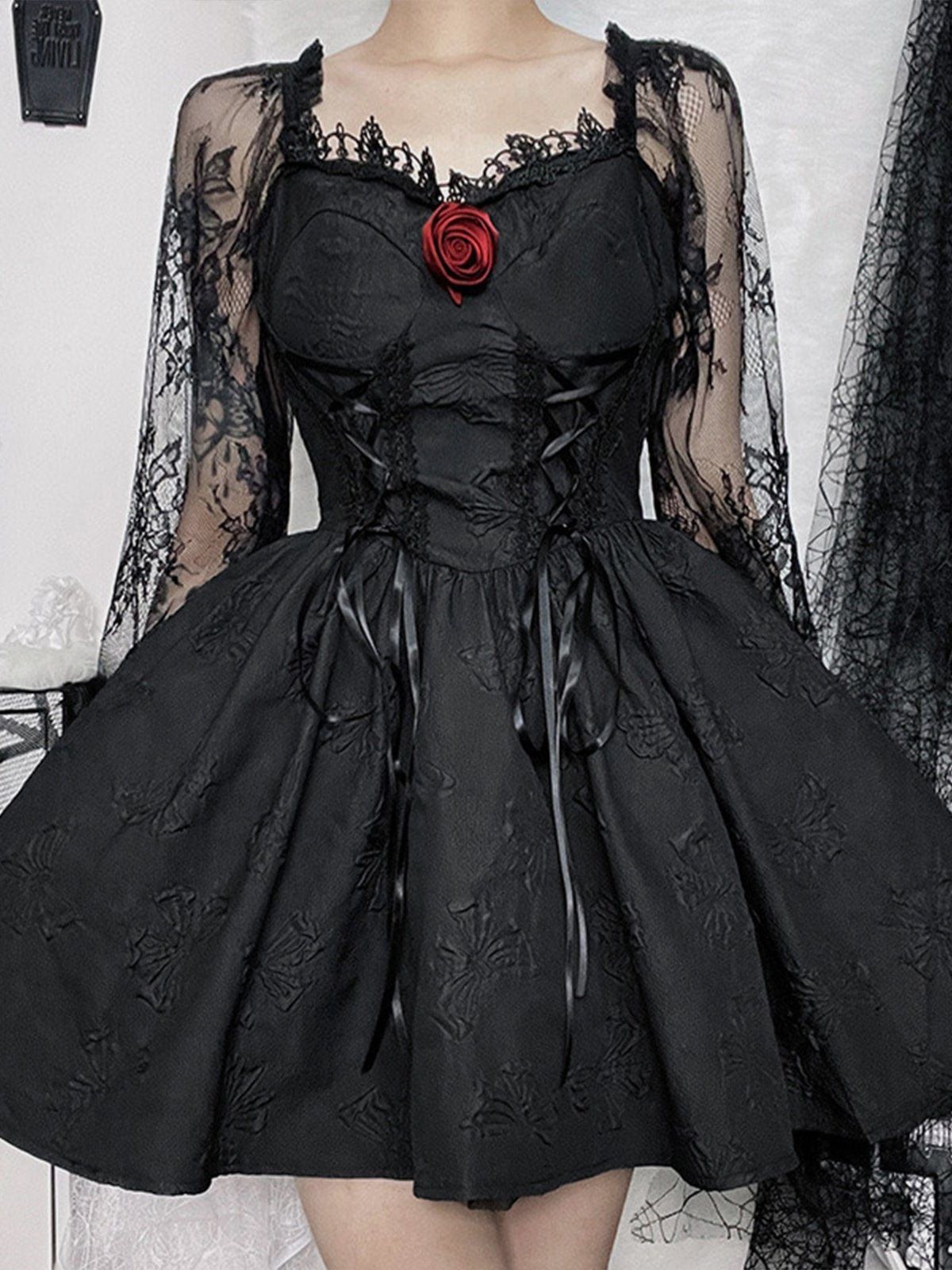 Gothic Lace Bandage Dress sold by Yugen Theory product image thumbnail 2