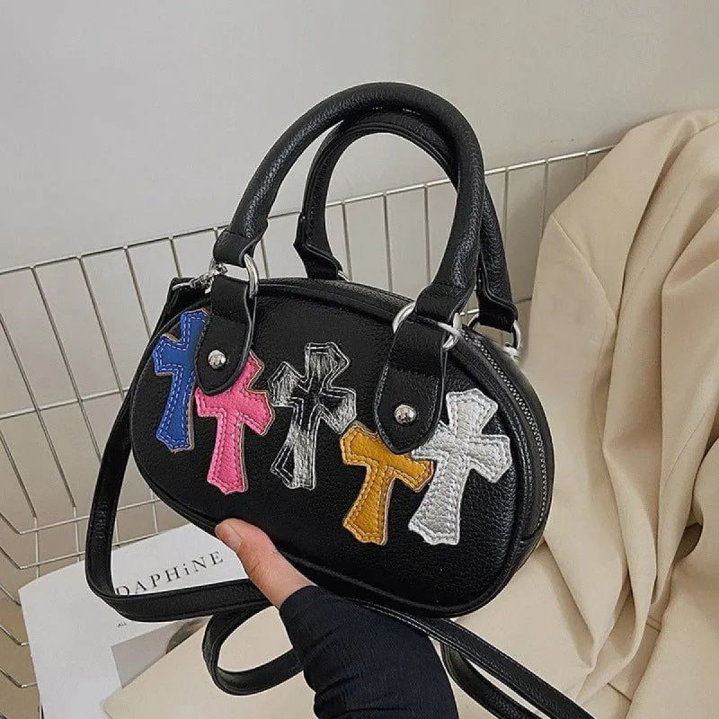Cross Patch Mini Handheld Bowling Bag sold by Yugen Theory