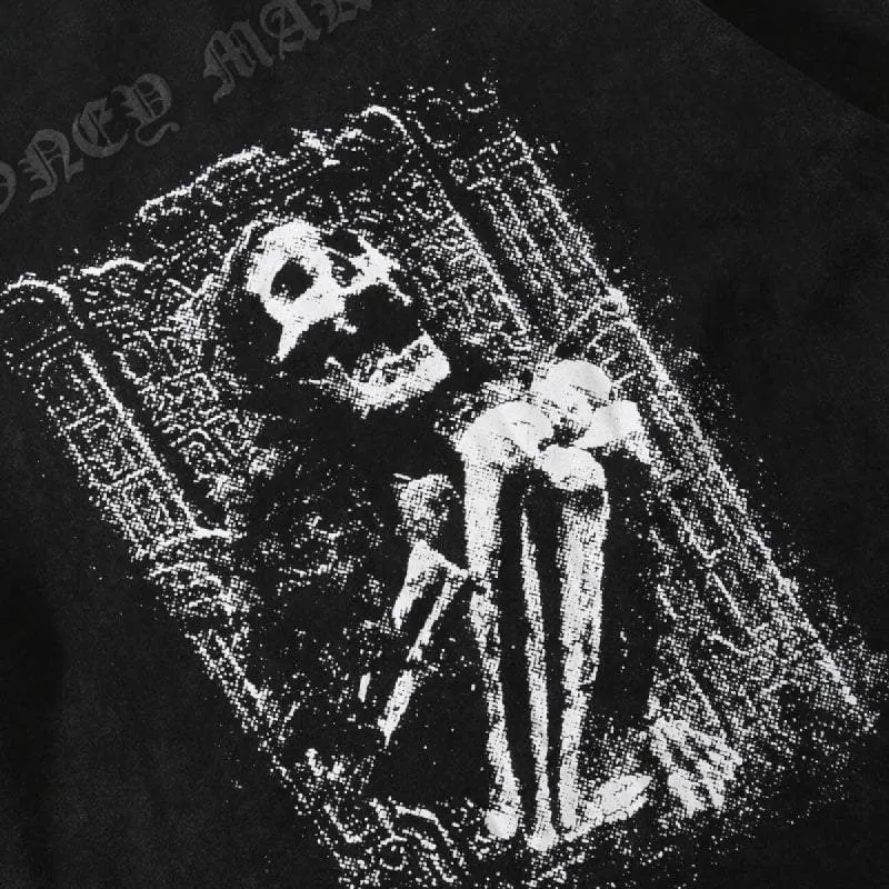 Skeleton Print T-Shirt sold by Yugen Theory
