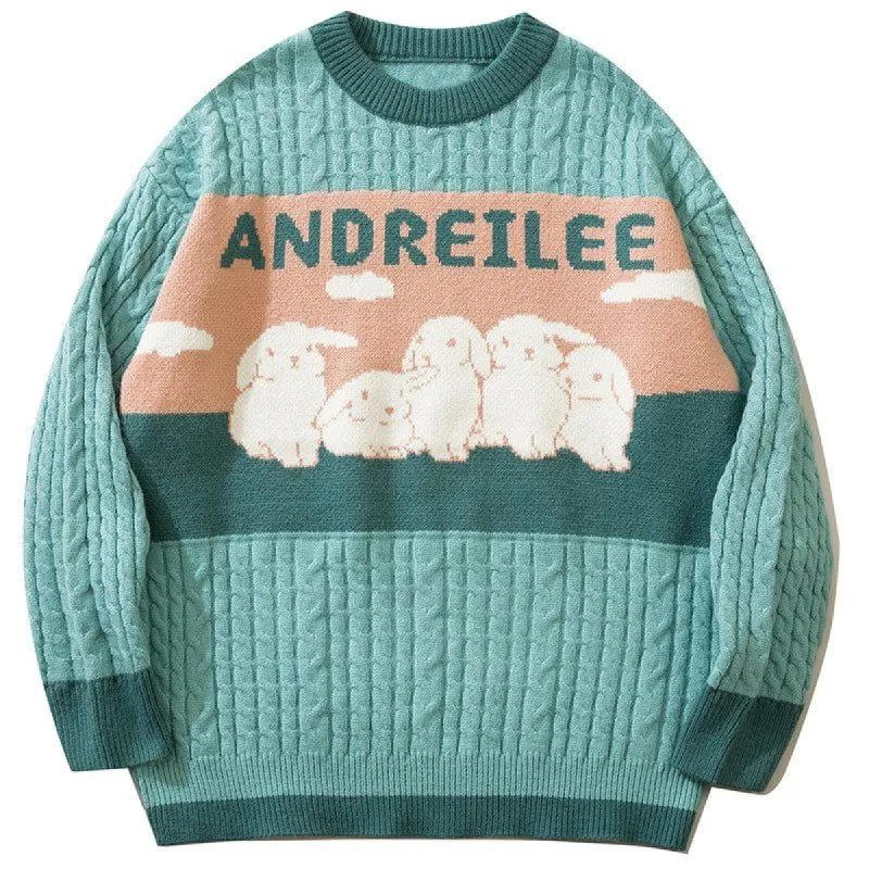 Chunky Knit Sweater Rabbits sold by Yugen Theory