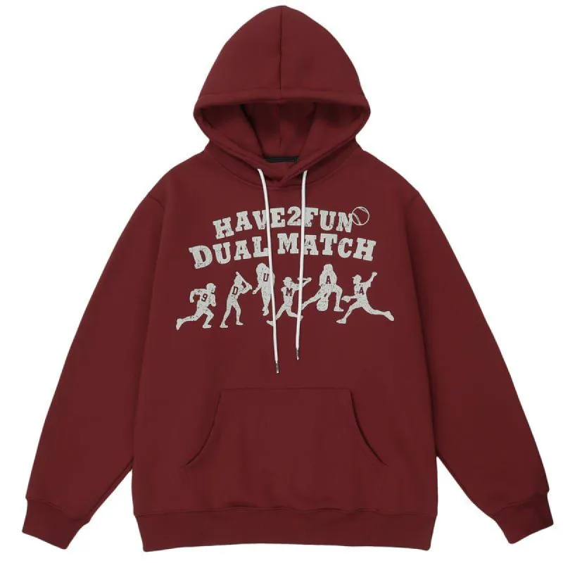Fleece Hoodie Baseball Game sold by Yugen Theory