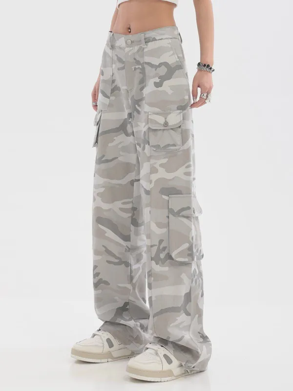 Wide-Leg Straight-Leg Cargo Pants sold by Yugen Theory