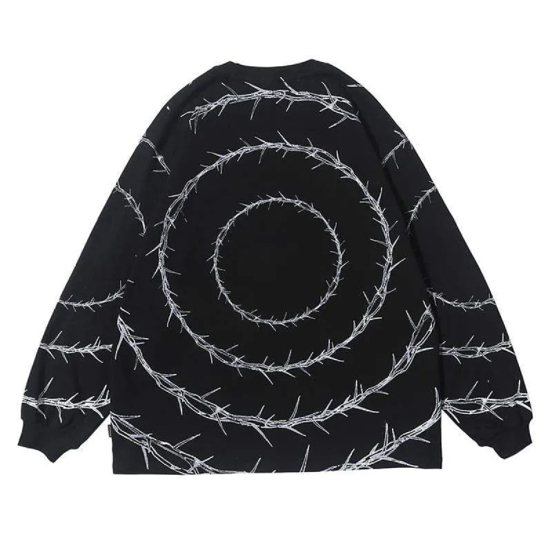 Barbed Wire Sweatshirt sold by Yugen Theory