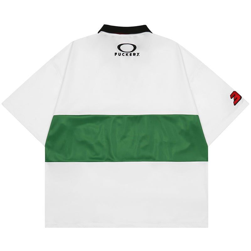 Retro Polo Tee Color Block sold by Yugen Theory product image thumbnail 3
