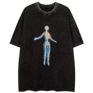 Discoloration Skull Washed Graphic T-Shirt sold by Yugen Theory