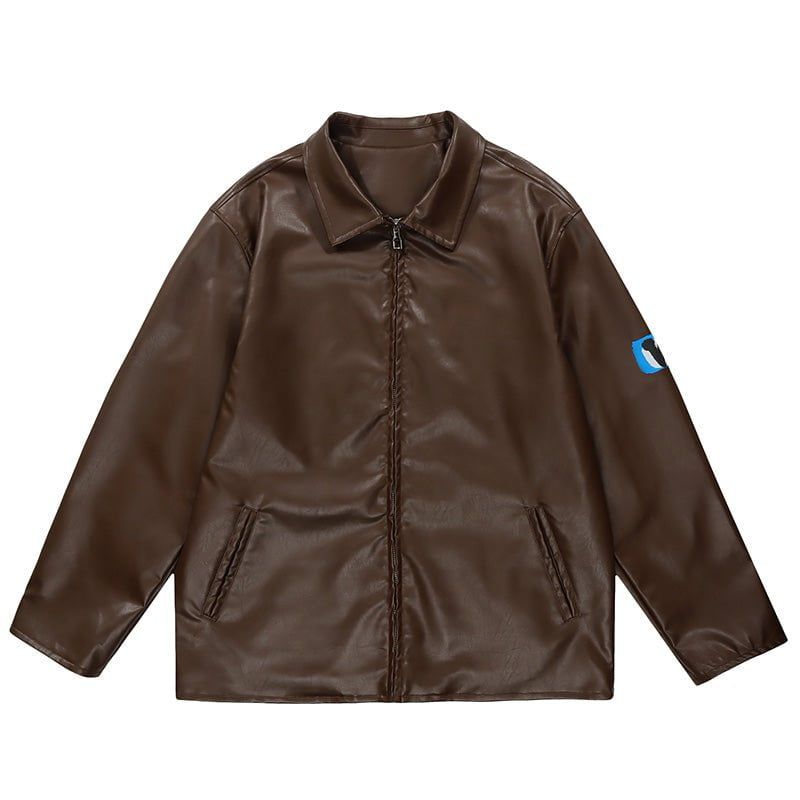 Vintage Leather Jacket Abstract Person sold by Yugen Theory product image thumbnail 4