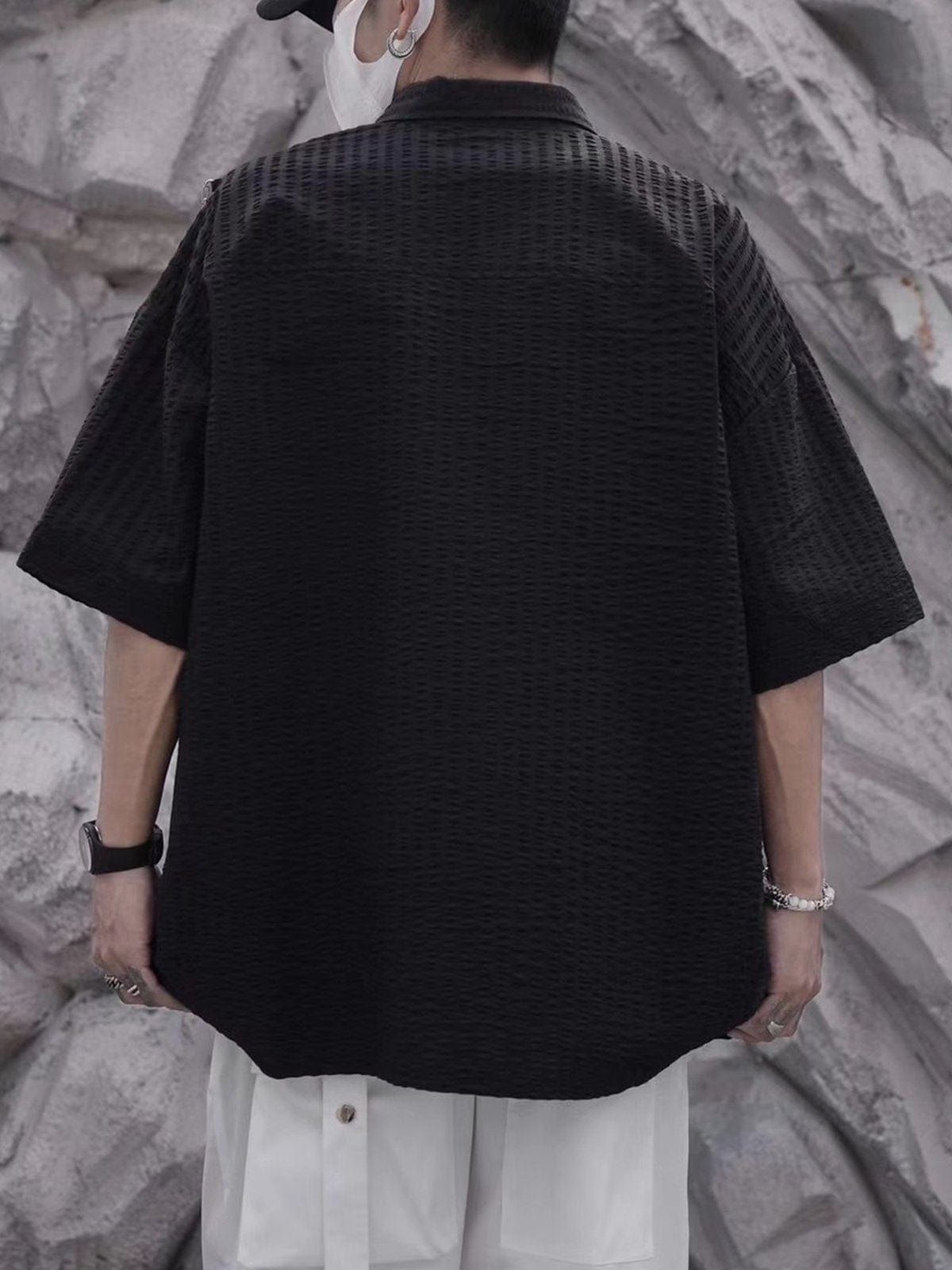 Shoulder Chain Short Sleeve Shirt sold by Yugen Theory product image thumbnail 2