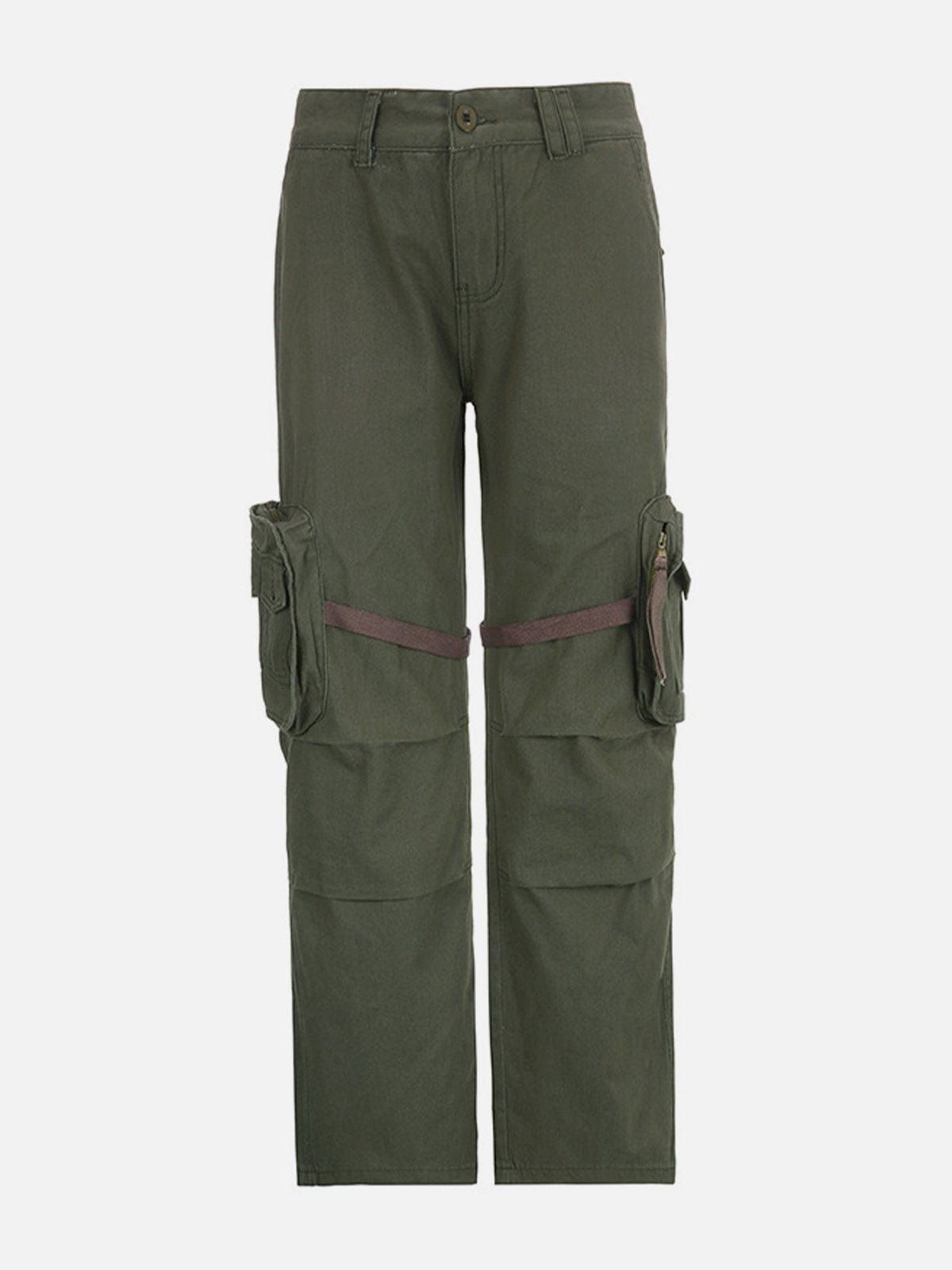 Ribbons Zipper Cargo Pants sold by Yugen Theory