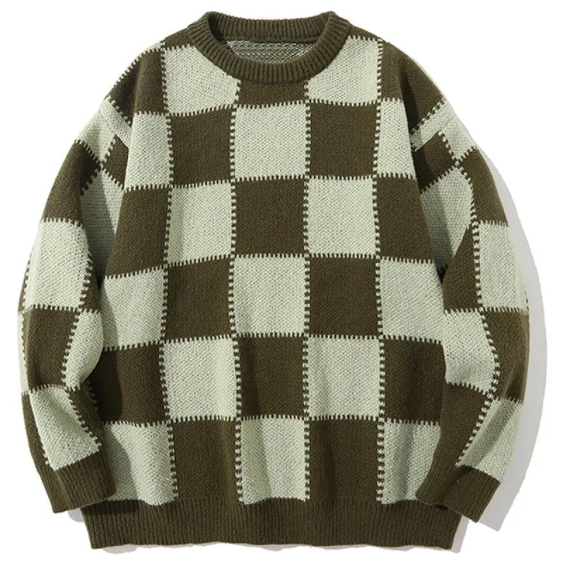 Vintage Pullover Sweater Plaid sold by Yugen Theory