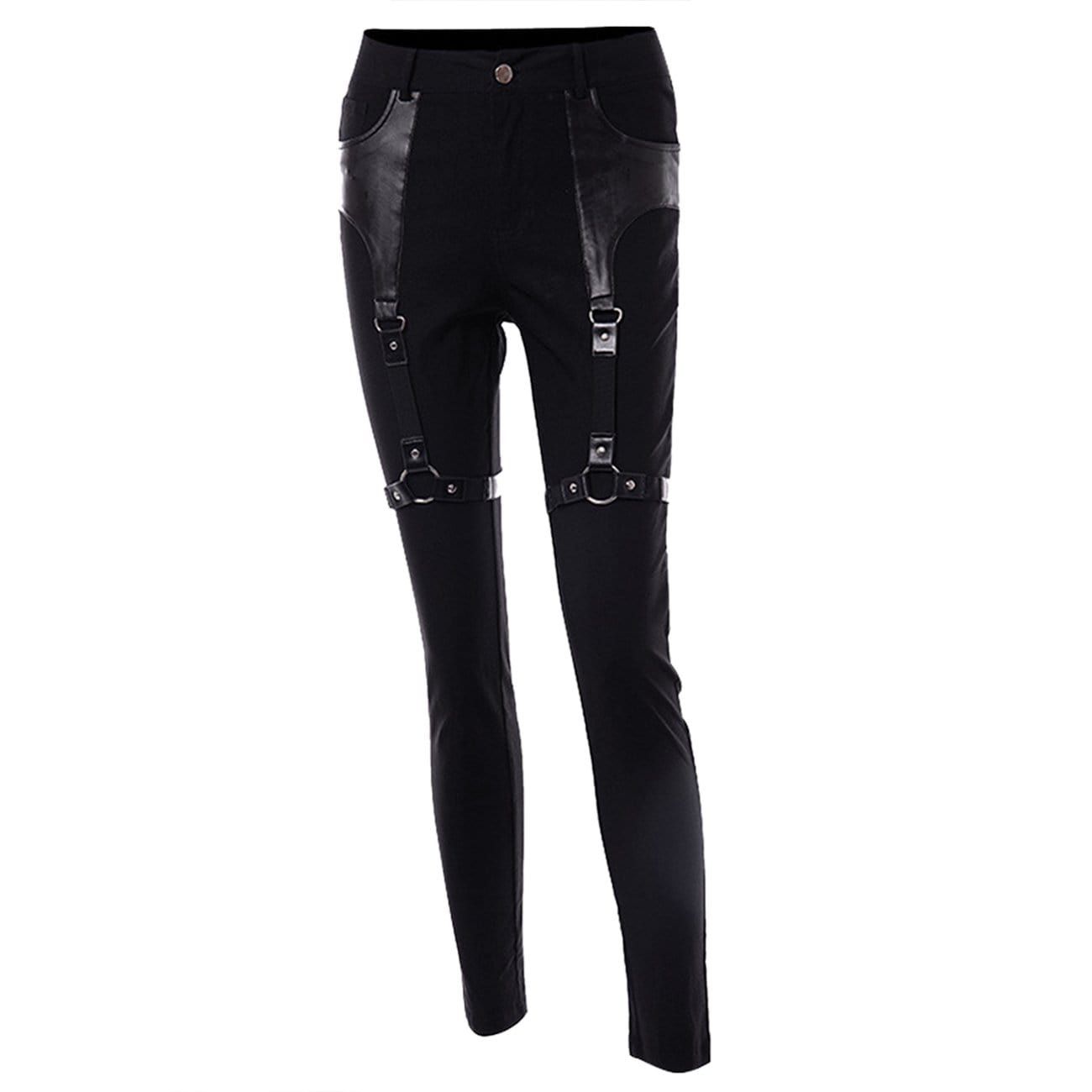 Punk PU Buckle Pants sold by Yugen Theory