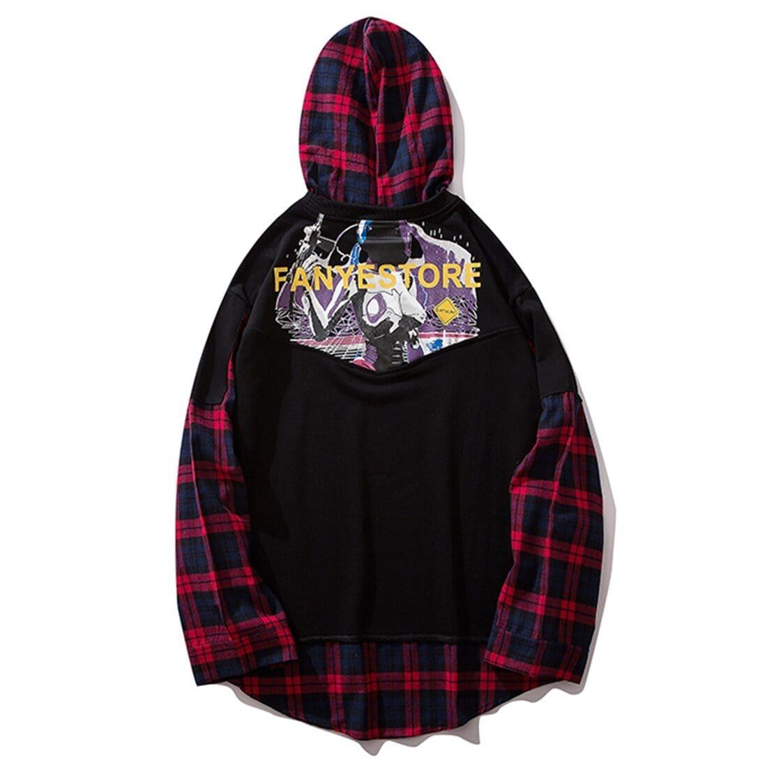 “Oversize Patchwork” Hoodie sold by Yugen Theory