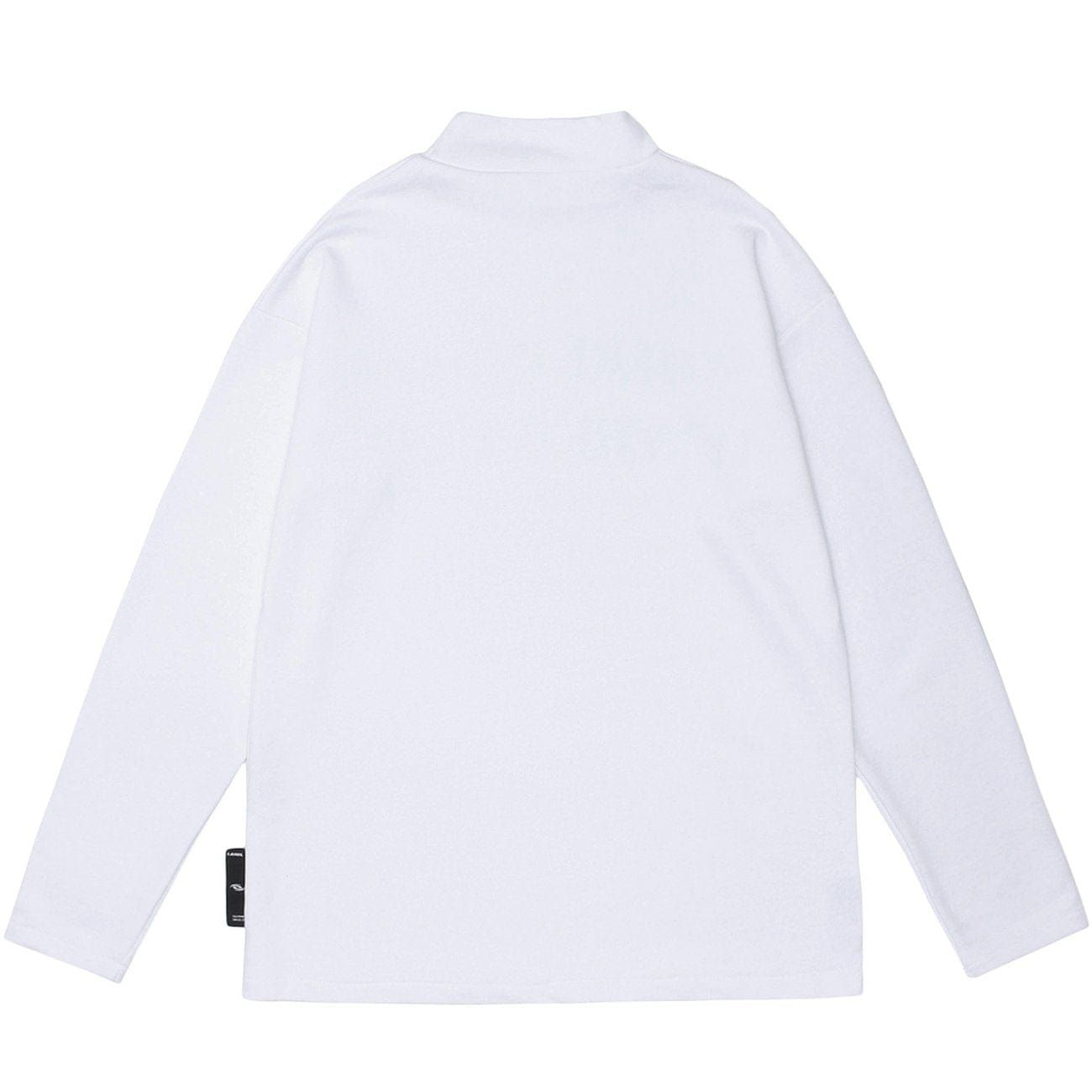 Letter Print Turtleneck Sweatshirt sold by Yugen Theory product image thumbnail 4
