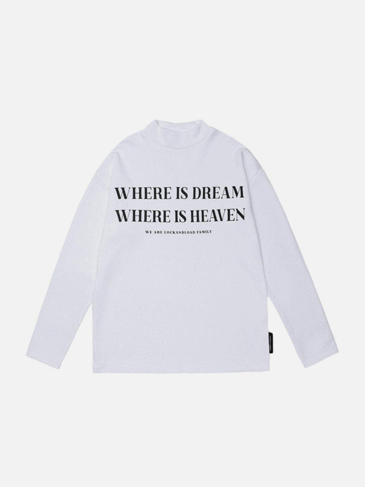 Letter Print Turtleneck Sweatshirt sold by Yugen Theory product image thumbnail 2