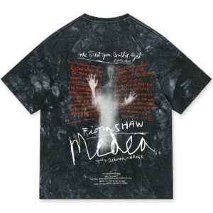 Washed Tie Dye Ghost Graphic T-Shirt sold by Yugen Theory