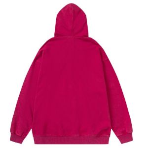 Distressed Washed Hoodie Warrior Girl sold by Yugen Theory