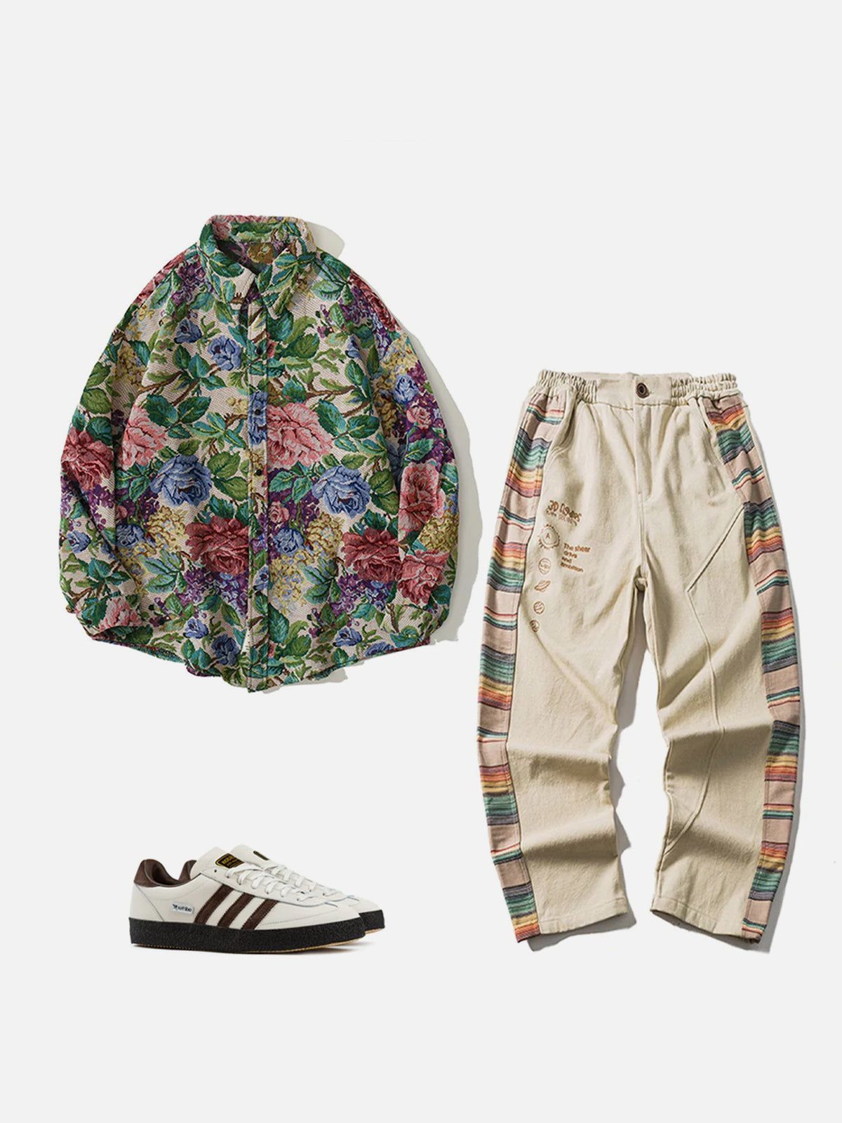 Floral Embroidered Long-Sleeved Shirt sold by Yugen Theory product image thumbnail 3